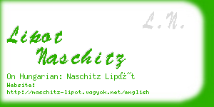 lipot naschitz business card